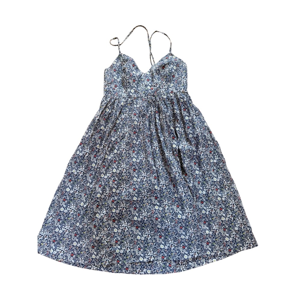 J. Crew Factory Blue Floral Mini Dress